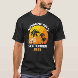 Camiseta Incrível desde setembro de 1981 Retro Men & Women