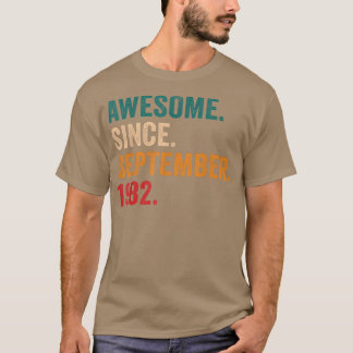 Camiseta Incrível Desde setembro de 1982 aniversário de 40 