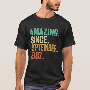 Camiseta Incrível desde setembro de 1987 35 anos 35 anos