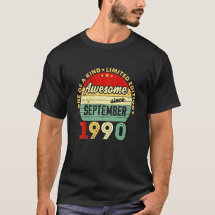 Camiseta Incrível Desde Setembro De 1990 31St Birthday Tee 