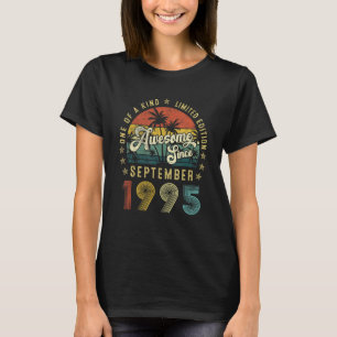 Camiseta Incrível Desde setembro de 1995 28 anos 28 anos
