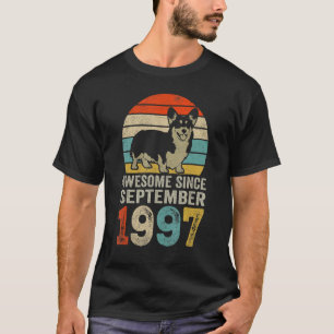 Camiseta Incrível Desde setembro de 1997, Cão de Aniversári