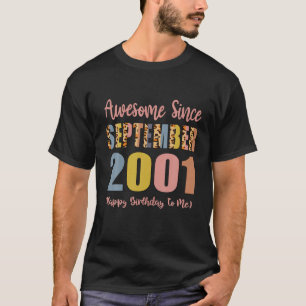 Camiseta Incrível Desde setembro de 2001, 20 anos, 20 Bir