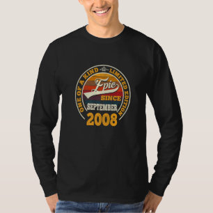 Camiseta Incrível Desde setembro de 2008 14 Birthday 14 Yea