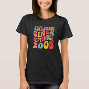 Camiseta Incrível Desde Setembro De 2009 13 Anos Retro 13 B