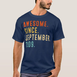 Camiseta Incrível desde setembro de 2009 Vintage 13 Birthda