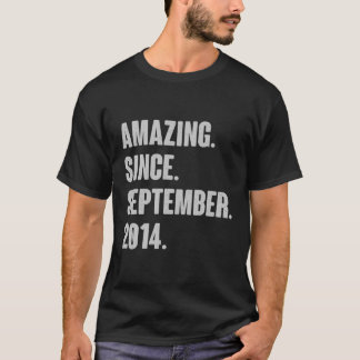 Camiseta Incrível Desde Setembro De 2014 Presente De Aniver