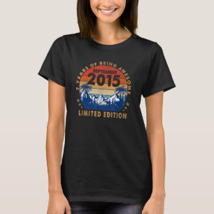 Camiseta Incrível Desde Setembro De 2015, Nascimento De 7