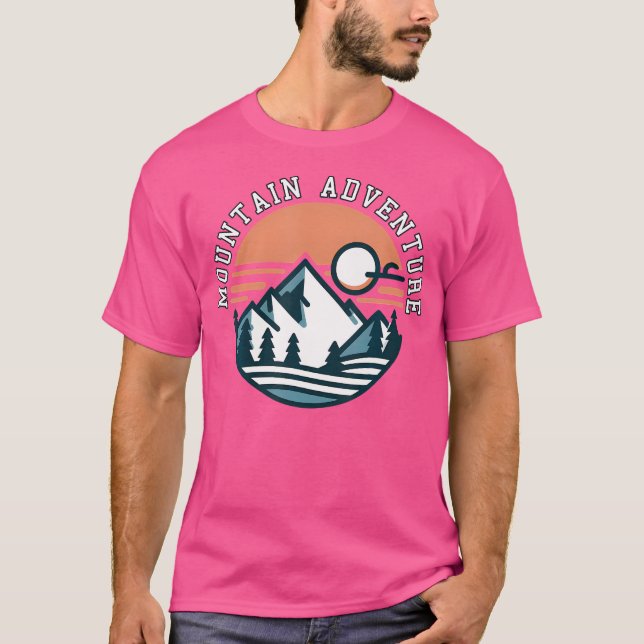 Camiseta Incrível Design De Montanha Perfeito Para Caminho  (Frente)