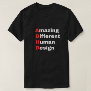 Camiseta Incrível Design Humano Diferente - Orgulho ADHD