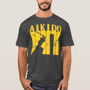 Camiseta Incrível Designs Vintage Aikido Presente Gift Prem