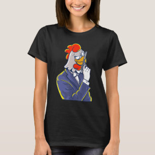 Camiseta Incrível detetive britânico Chicken Spy Idea unise