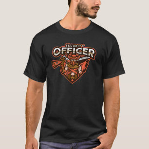 Camiseta Incrível e Feroz Oficial de Segurança estilo Cowbo