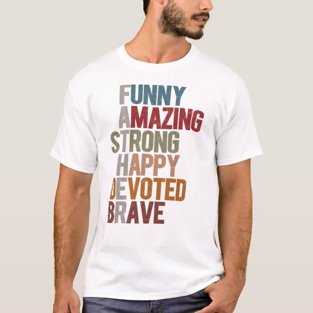 Camiseta Incrível e Forte Ideia de Presente Feliz Devotada (Frente)