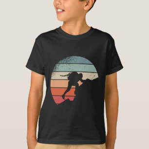 Camiseta Incrível Escalada em Rocha Retro Montanhista Alpin