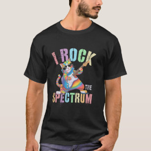 Camiseta Incrível Eu BALANÇO O ESPECTRO Professor de Autism