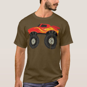 Camiseta Incrível Grande Carro Lover Legal Esmagando Monstr