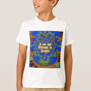 Camiseta Incrível Hakuna Matata Eu não sou alérgico a pesso