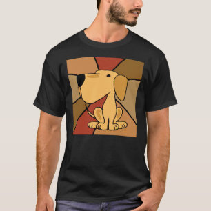 Camiseta Incrível Labrador Yellow Retriever Abstrato Origin
