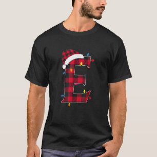 Camiseta Incrível - Letra E Nome Inicial Cristo de Xadrez d