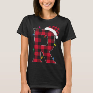 Camiseta Incrível - Letra R Nome Inicial Cristo de Xadrez d
