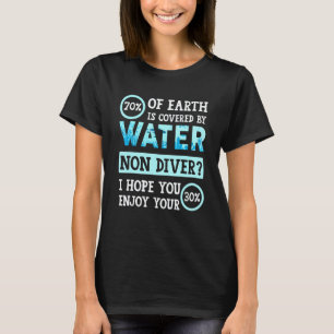 Camiseta Incrível Não Mergulhador Aproveite Seu Mergulho Sc