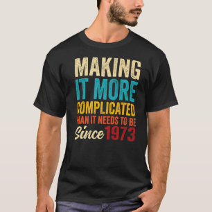 Camiseta Incrível Nascer de aniversário da Vintage em 1973