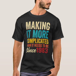 Camiseta Incrível Nascer de aniversário da Vintage em 1983 