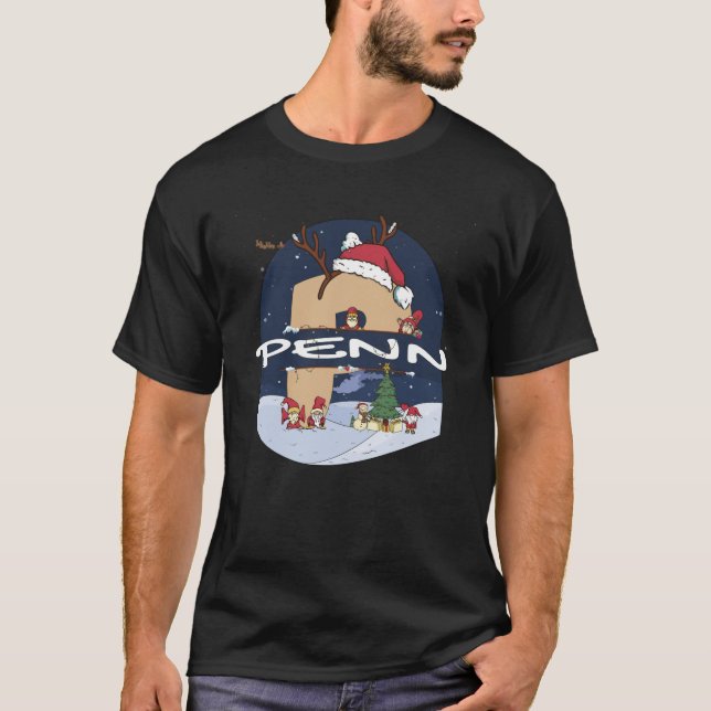 Camiseta Incrível nome da Penn w Santa Hat no Cristo do Tem (Frente)