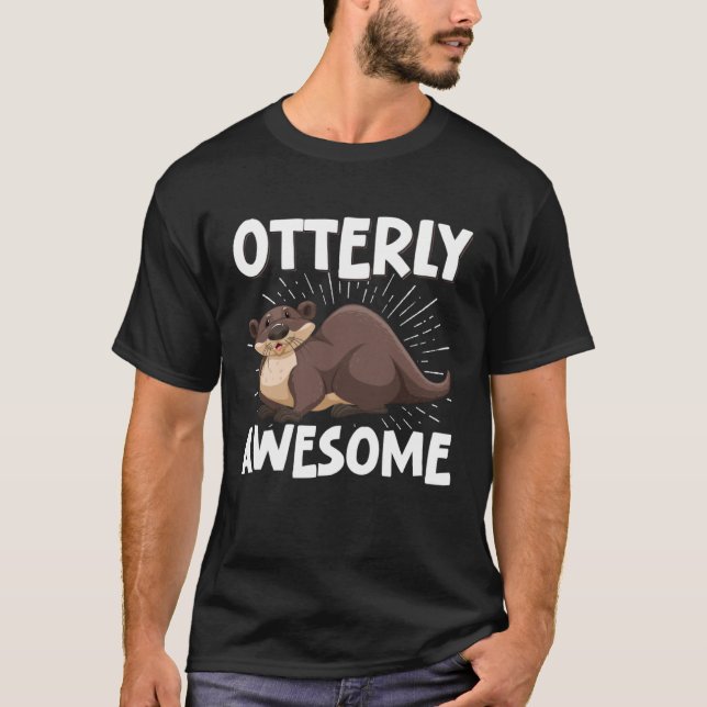 Camiseta Incrível Otter Pun Humor (Frente)