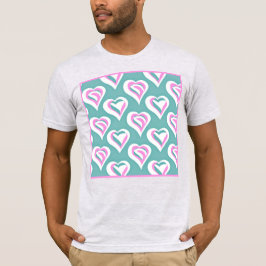 Camiseta Incrível padrão cardíaco de amor