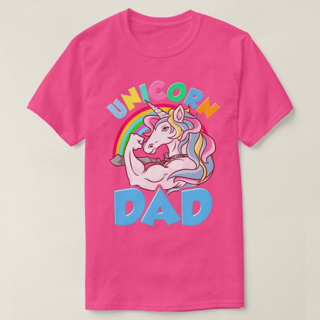 Camiseta Incrível Pai Unicorn Legal Pais Unicorn Essenciais (Frente do Design)