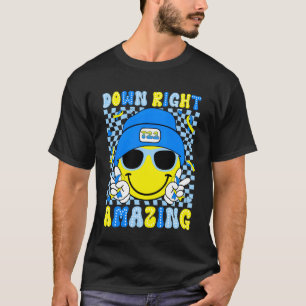 Camiseta Incrível para baixo T21 Consciência Sorriso Rosto