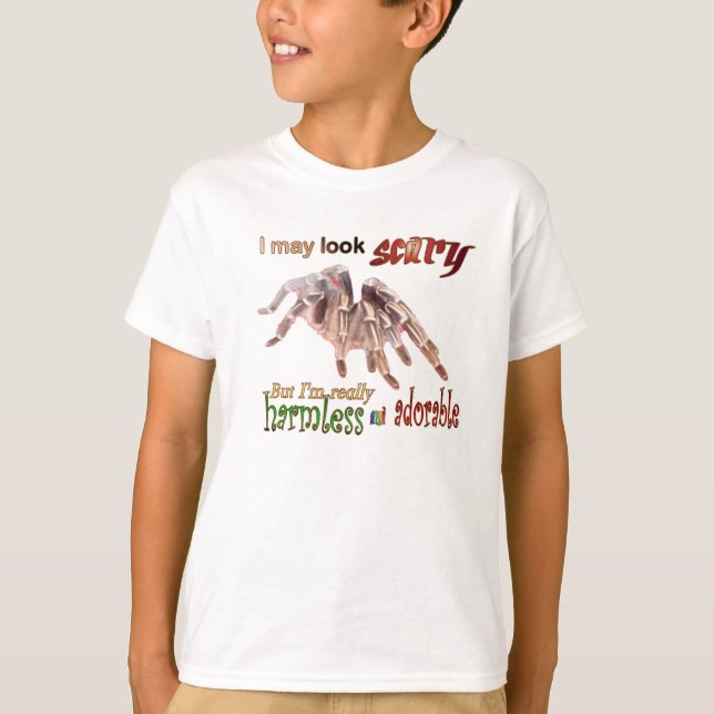 Camiseta Incrível para Crianças da Tarantula (Frente)