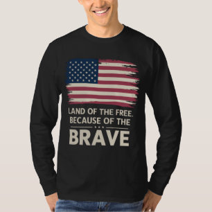 Camiseta Incrível Patriótico Afetado Liberdade de Bandeira 