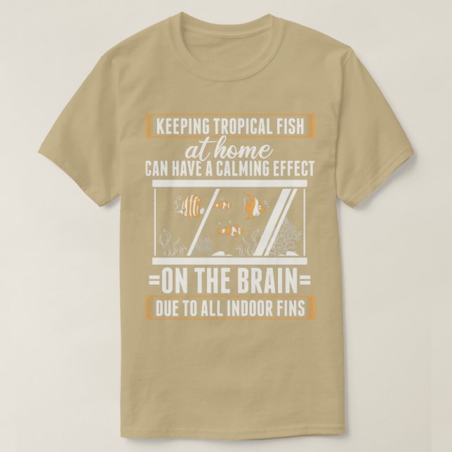 Camiseta Incrível Peixe, Design, Cita Efeito Calmante No Cé (Frente do Design)