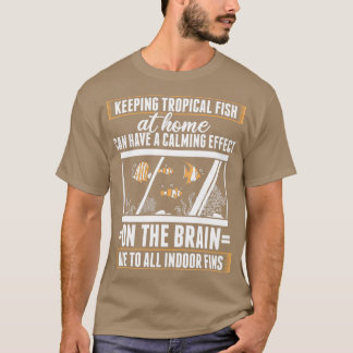 Camiseta Incrível Peixe, Design, Cita Efeito Calmante No Cé
