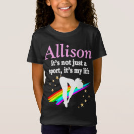 CAMISETA INCRÍVEL PERSONALIZADA MENINA DIVER T SHIRT