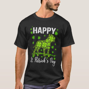 Camiseta Incrível Pitbull Dia de São Patrício Pai Mãe de Ca