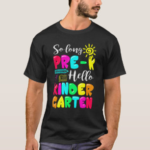Camiseta Incrível Pré-K Graduado no Jardim de Infância Bem-