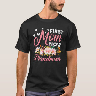 Camiseta Incrível Primeira Mãe Agora Vovó Família Correspon