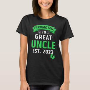 Camiseta Incrível Promovido Ao Tio 2023 Novo Excelente Tio