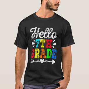 Camiseta Incrível Retro Olá Professor Aluno 7ª Série Turma