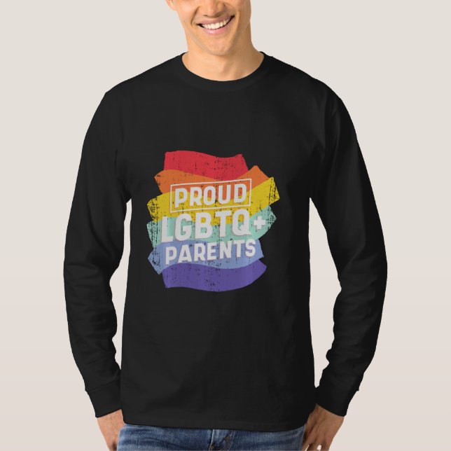 Camiseta Incrível Seja Você Lgbtq Orgulhoso Pais Rainbow Pr (Frente)