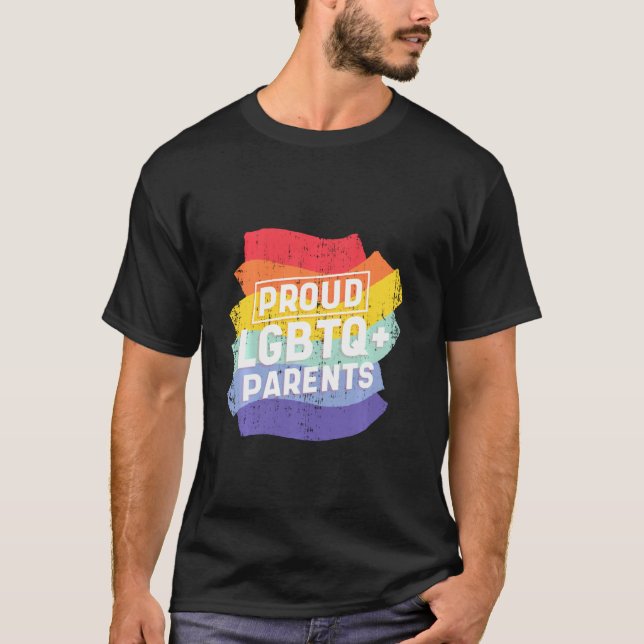 Camiseta Incrível Seja Você Lgbtq Orgulhoso Pais Rainbow Pr (Frente)