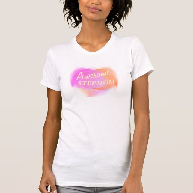 Camiseta Incrível Stepman Rosa e Laranja (Frente)