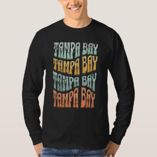 Camiseta Incrível Tampa Bay Flórida Groovy Retro Desgastado