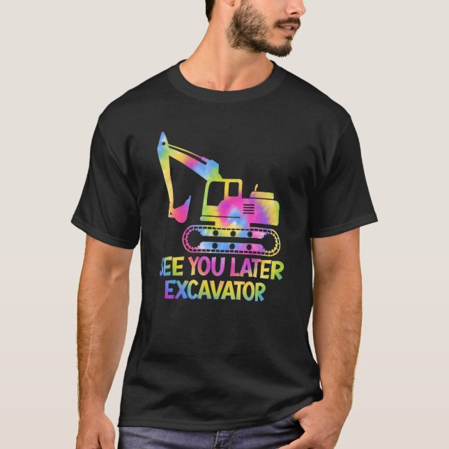 Camiseta Incrível Te Vejo Mais Tarde Escavador Ti Dey Boys  (Frente)