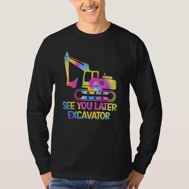 Camiseta Incrível Te Vejo Mais Tarde Escavador Ti Dey Boys  (Frente)