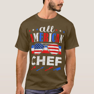 Camiseta Incrível Todo Chef Americano E Patriótico 4º De Ju